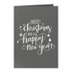 Merry Christmas and Happy New Year Vertical Folded Shimmer Holiday Cards Image 6 of 10